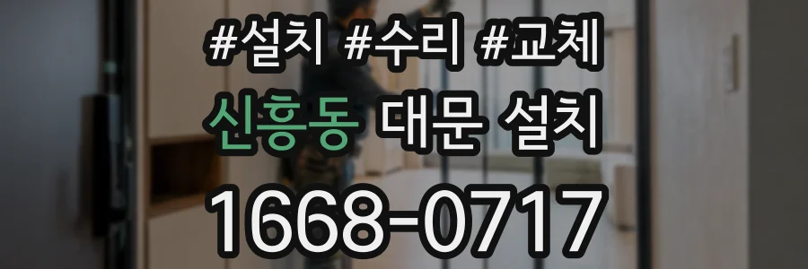 신흥동 대문 설치