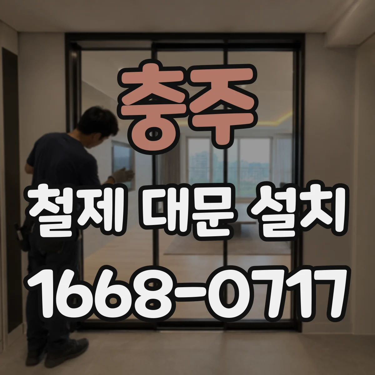 충주 철제 대문 설치
