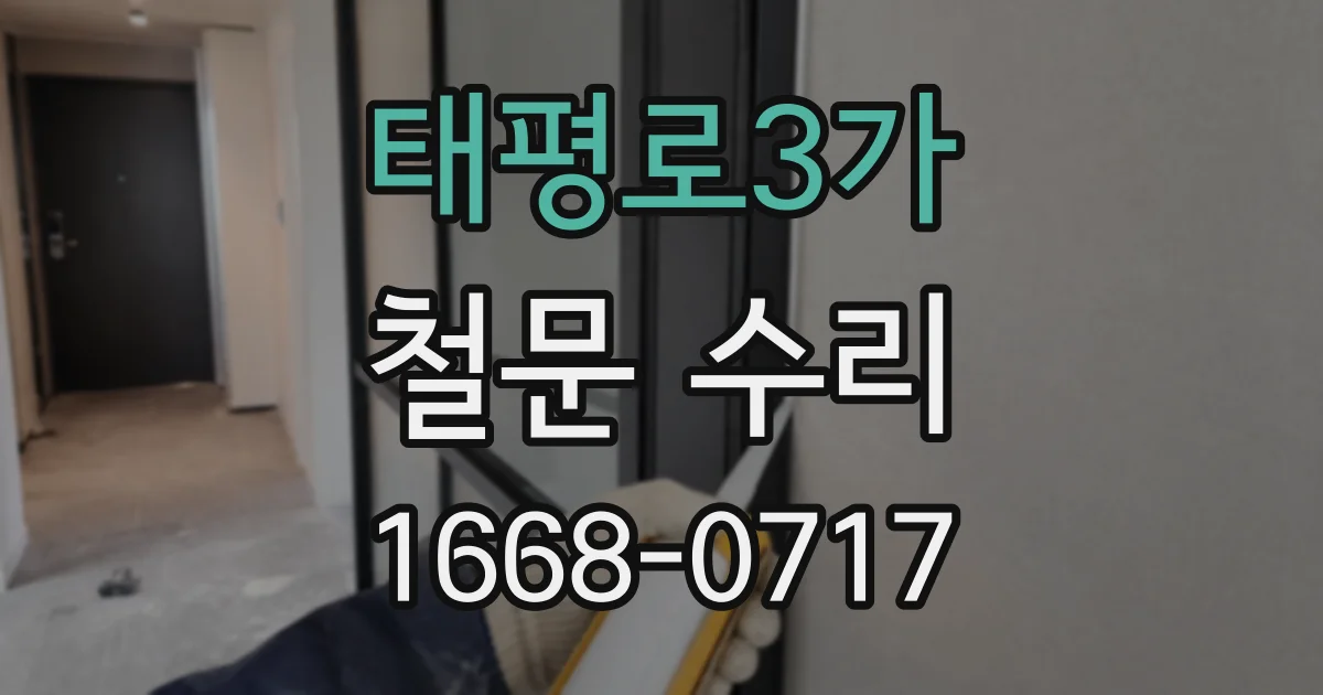 태평로3가 철문 수리