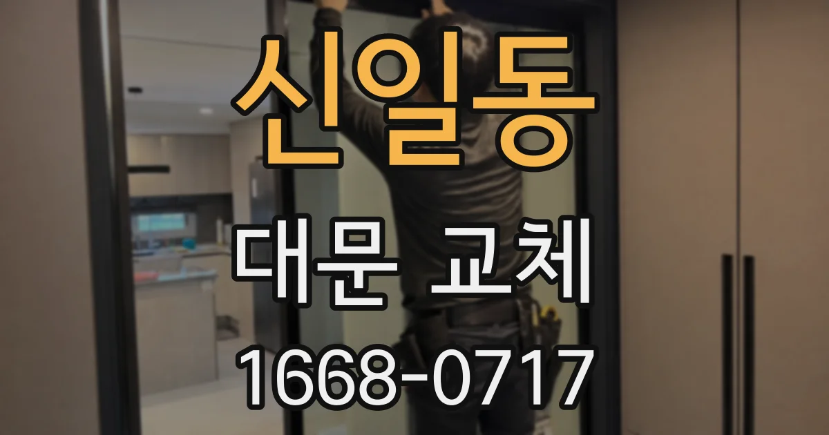 신일동 대문 교체