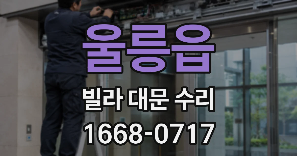 울릉읍 빌라 대문 수리