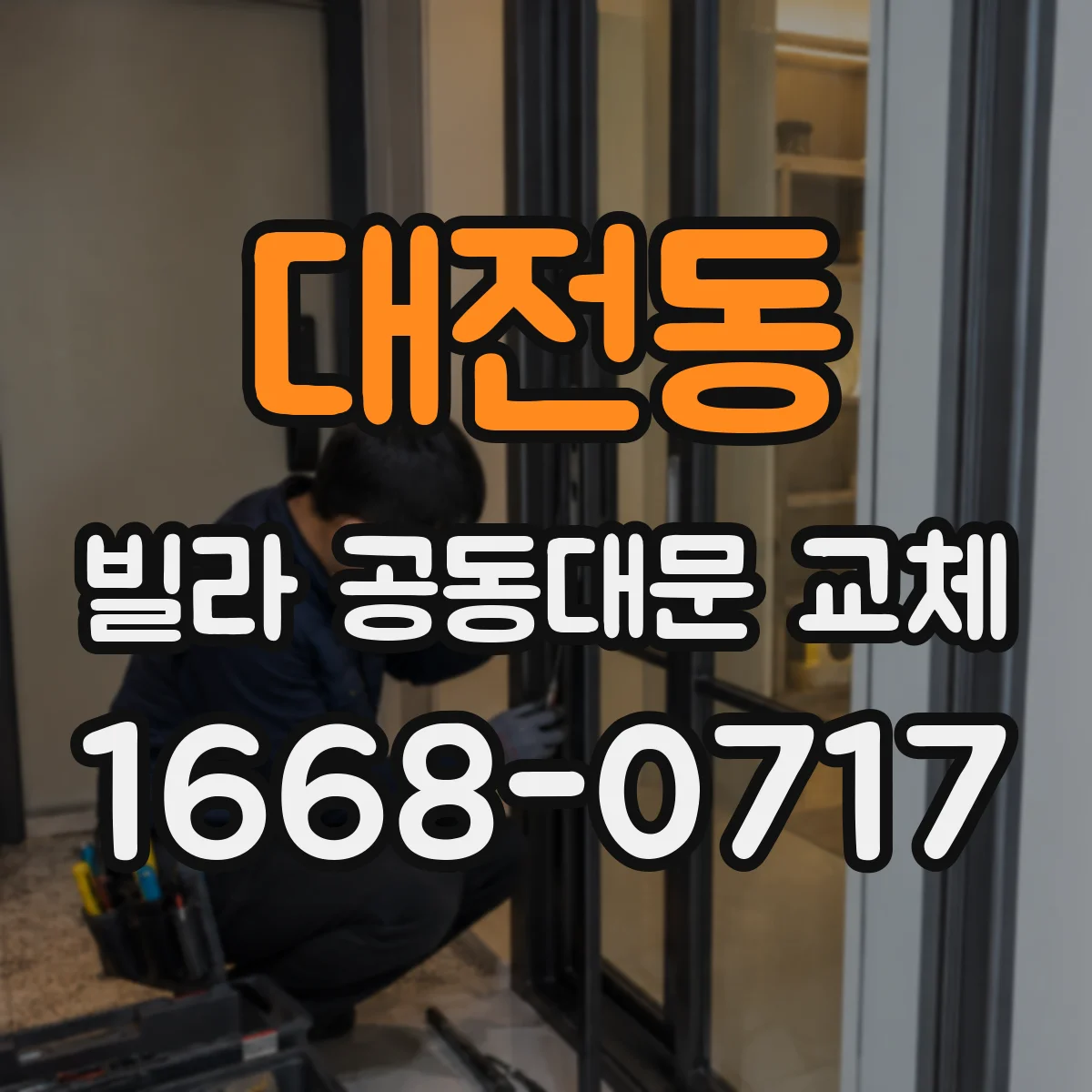 대전동 빌라 공동대문 교체