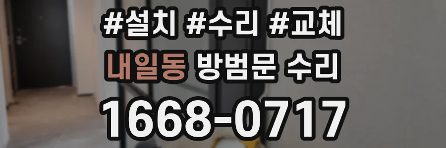 내일동 방범문 수리