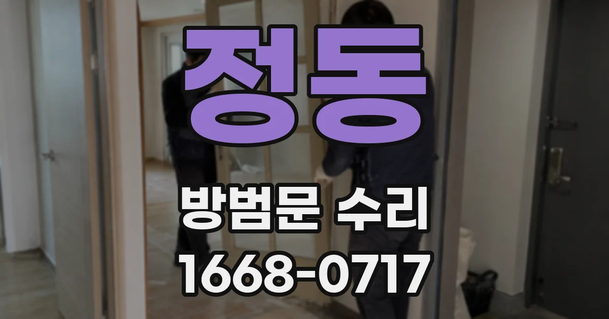 정동 방범문 수리