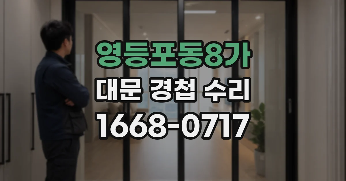 영등포동8가 대문 경첩 수리