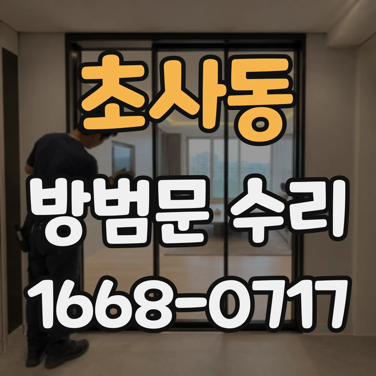 초사동 방범문 수리
