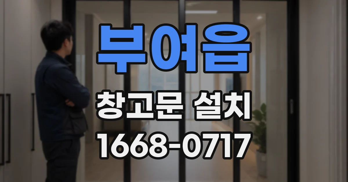 부여읍 창고문 설치