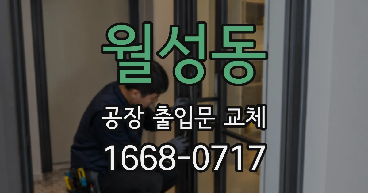 월성동 공장 출입문 교체