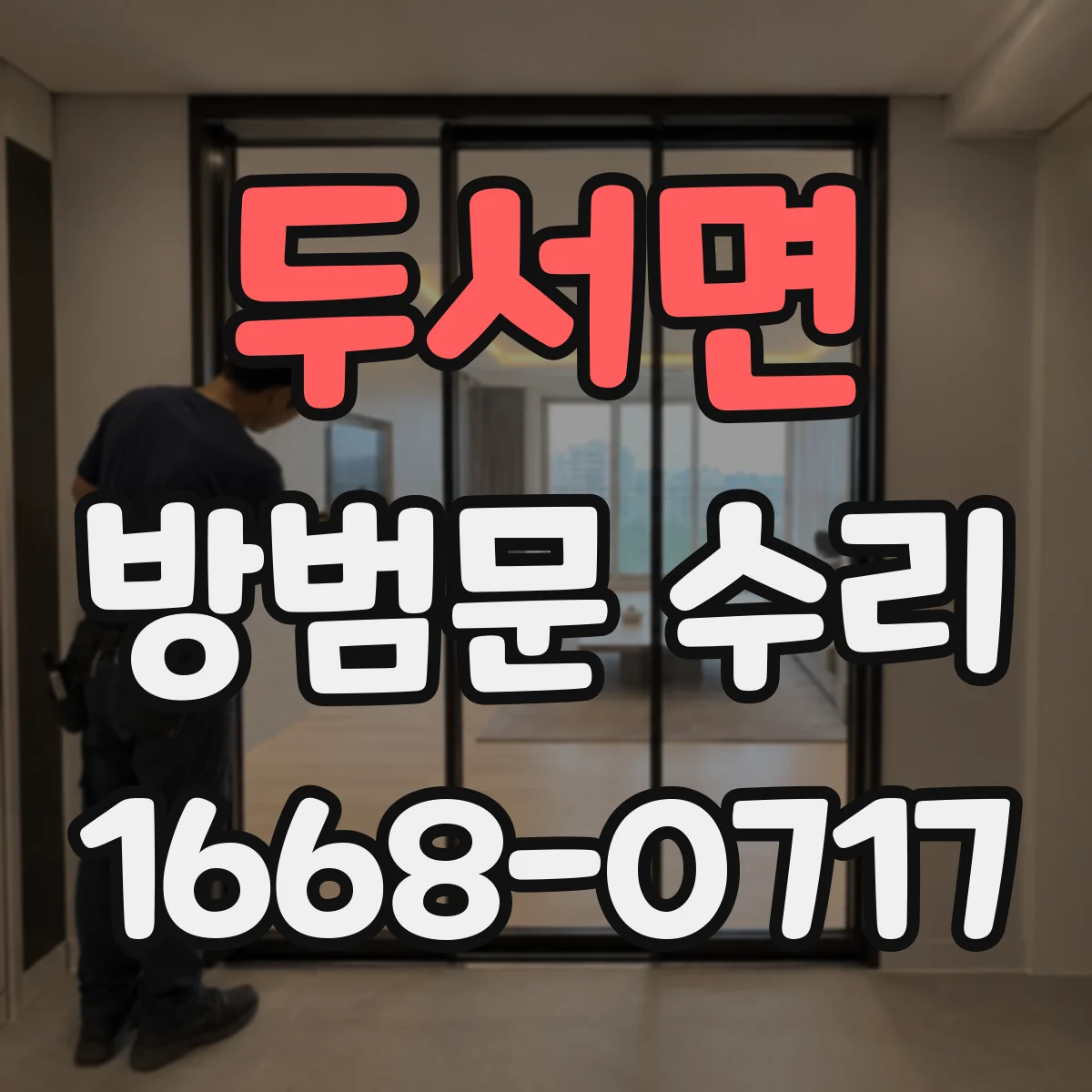 두서면 방범문 수리