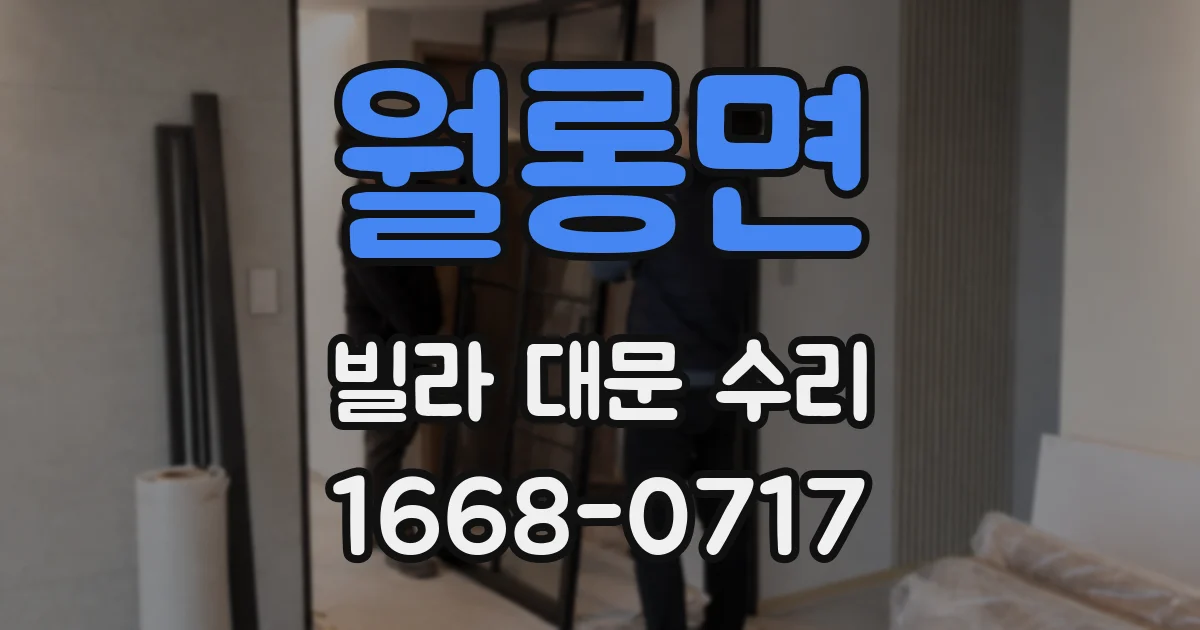 월롱면 빌라 대문 수리