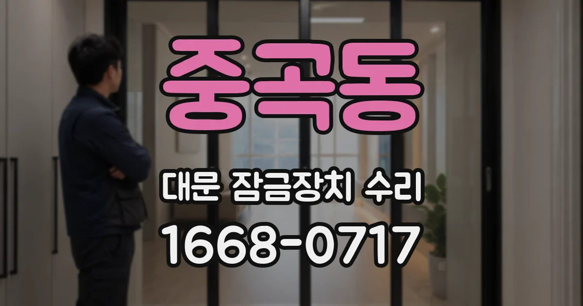 중곡동 대문 잠금장치 수리