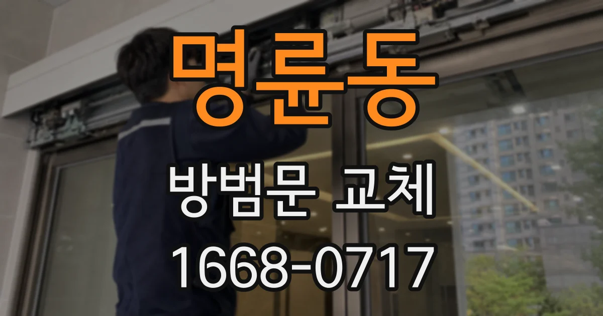 명륜동 방범문 교체