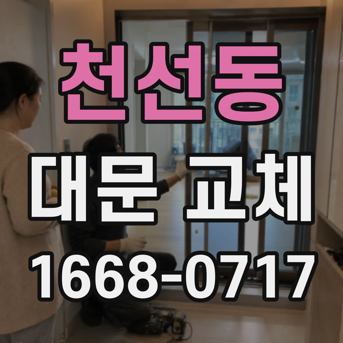 천선동 대문 교체