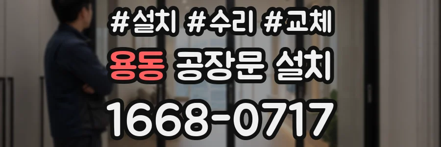 용동 공장문 설치