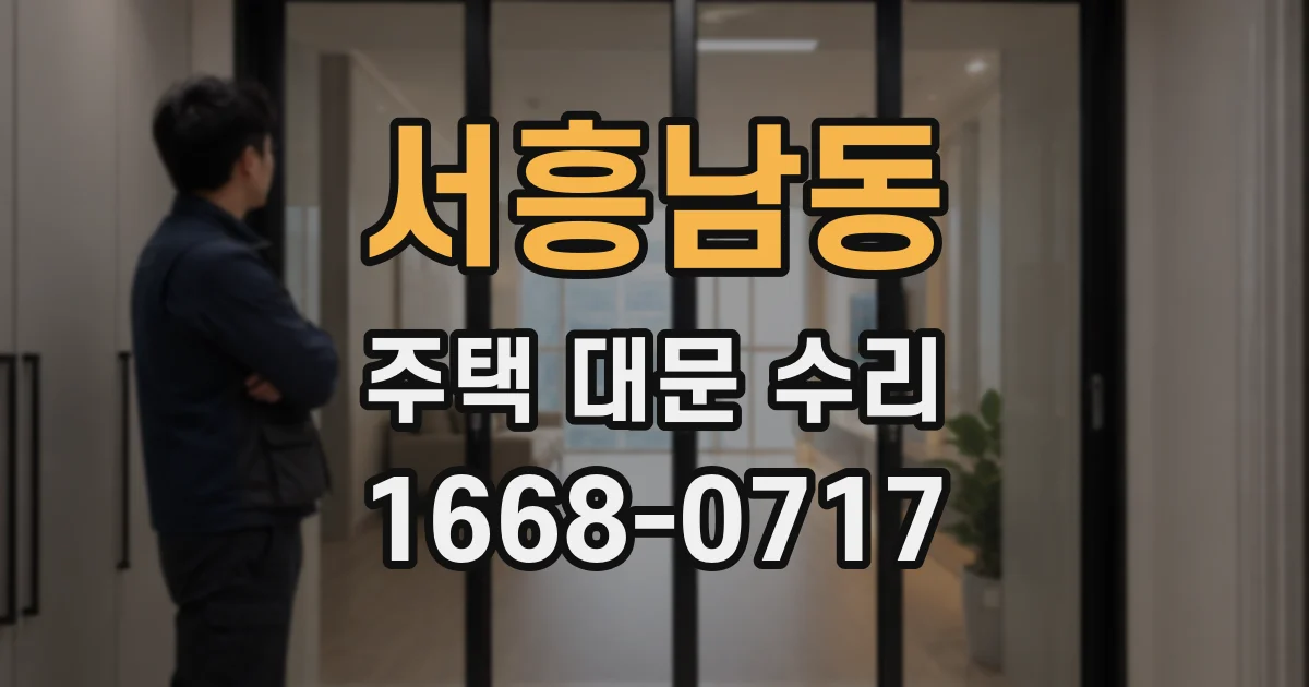 서흥남동 주택 대문 수리