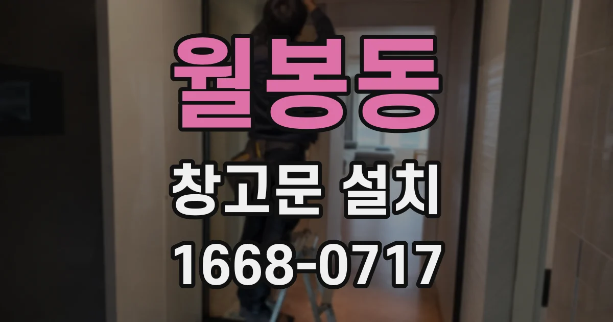 월봉동 창고문 설치