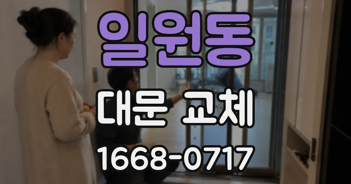 일원동 대문 교체