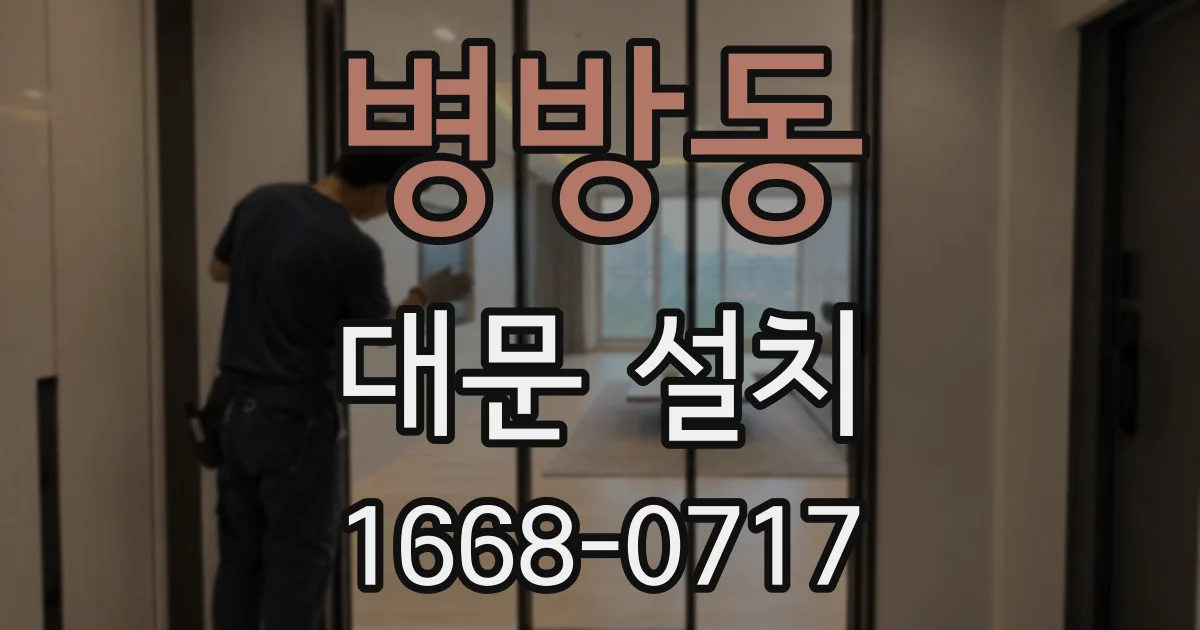 병방동 대문 설치