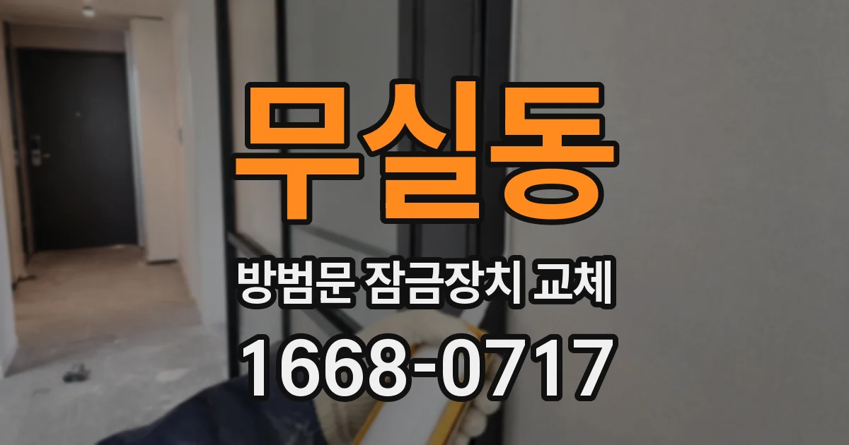 무실동 방범문 잠금장치 교체
