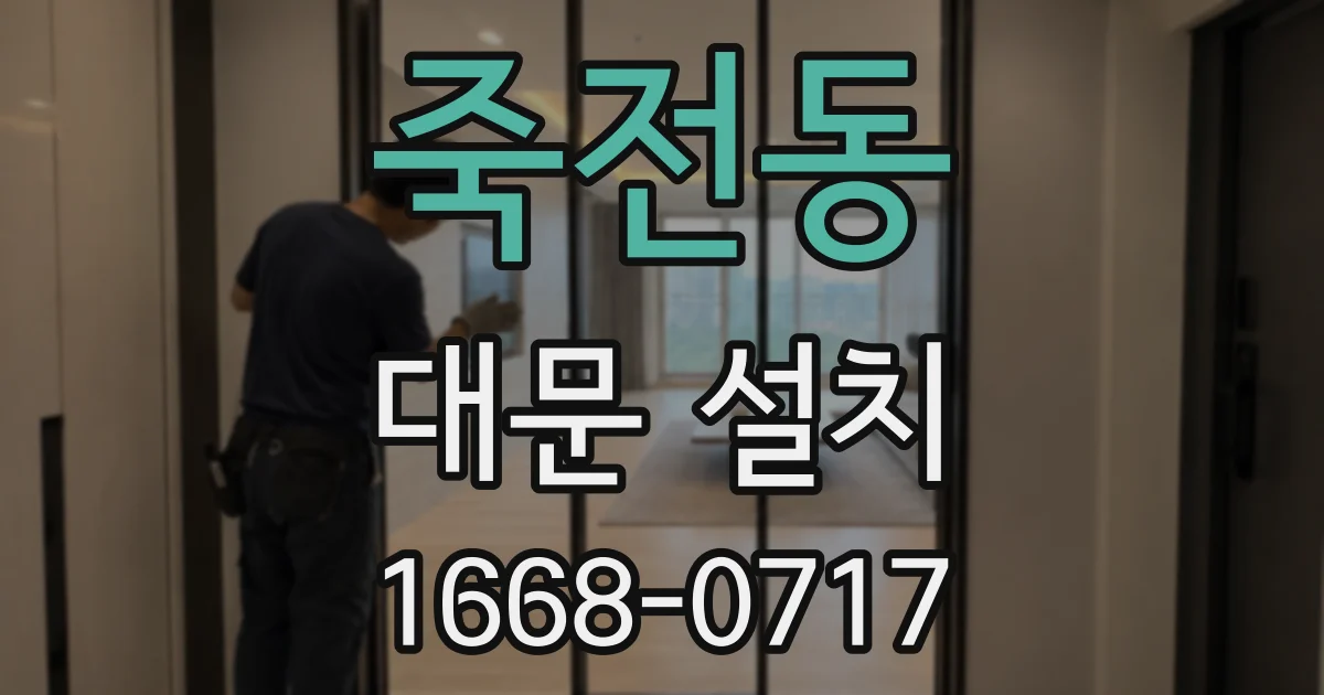 죽전동 대문 설치