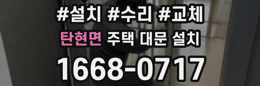 탄현면 주택 대문 설치