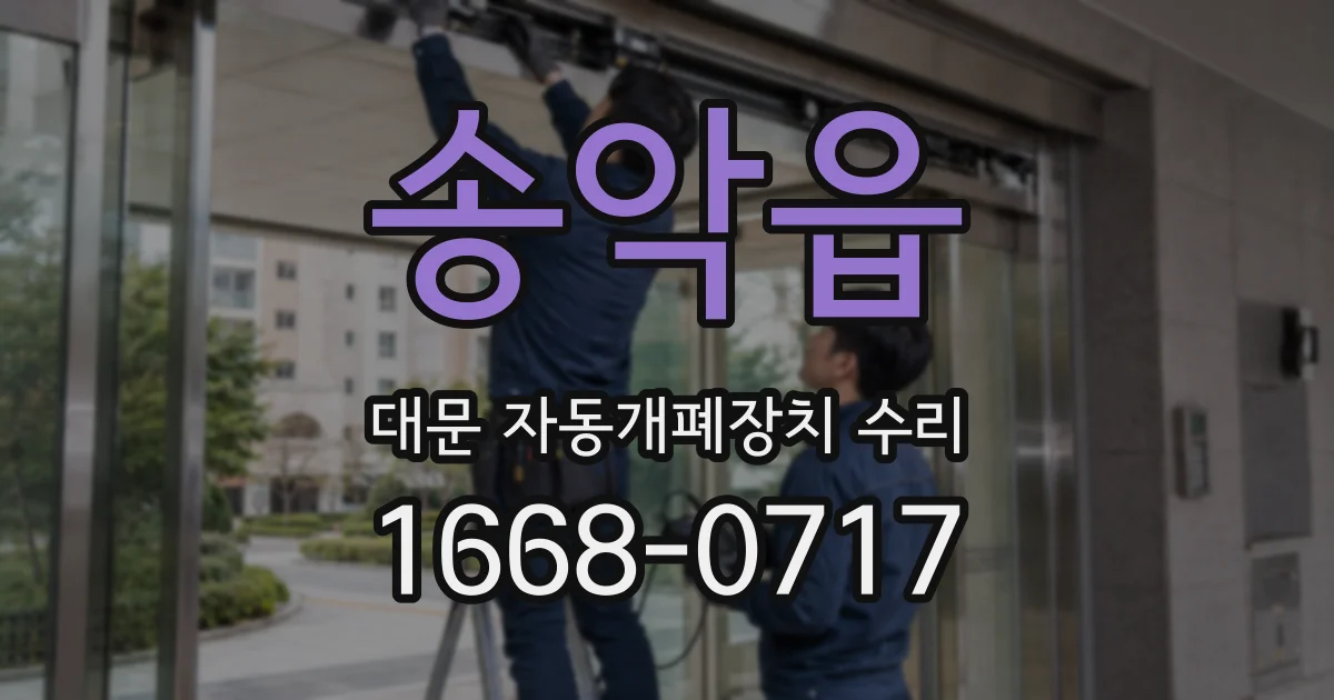 송악읍 대문 자동개폐장치 수리