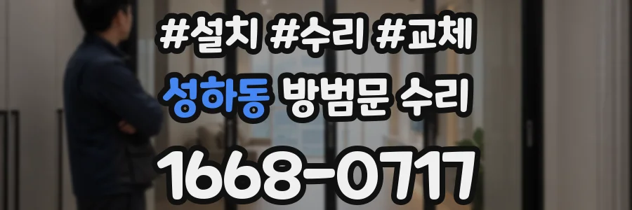 성하동 방범문 수리