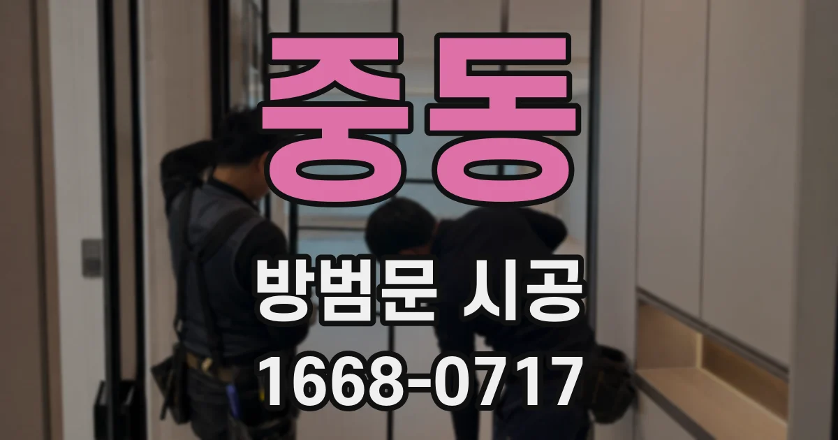 중동 방범문 시공