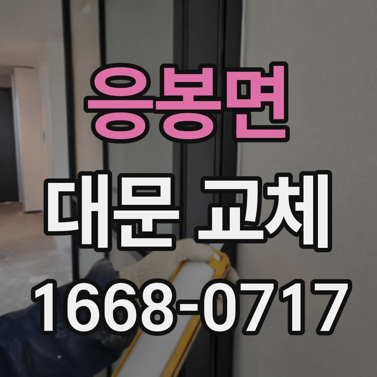 응봉면 대문 교체