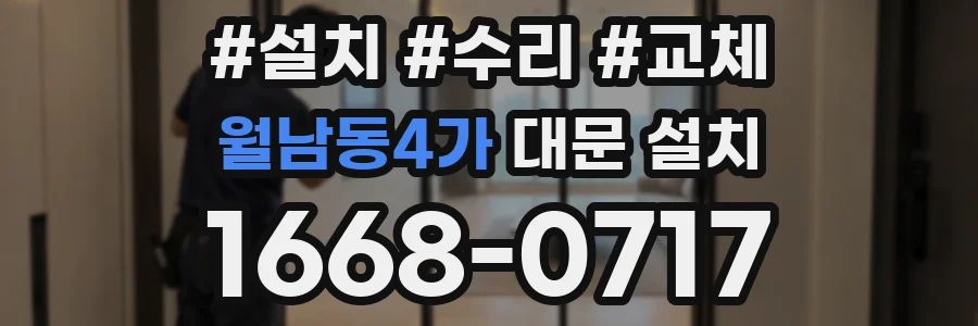 월남동4가 대문 설치