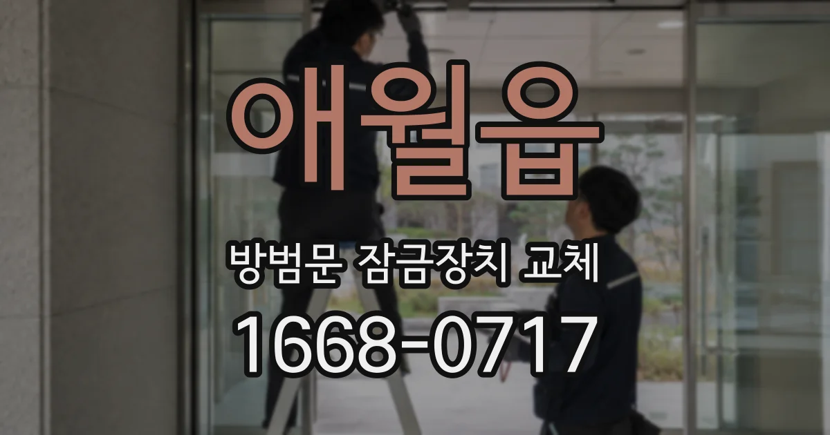 애월읍 방범문 잠금장치 교체