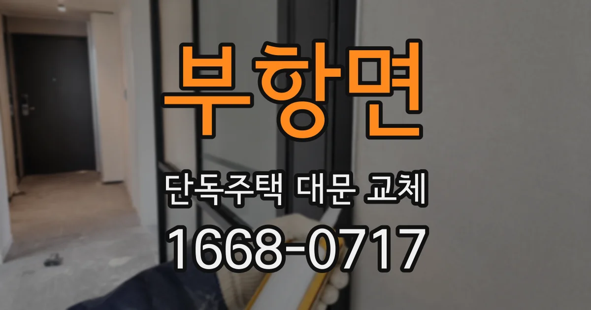 부항면 단독주택 대문 교체