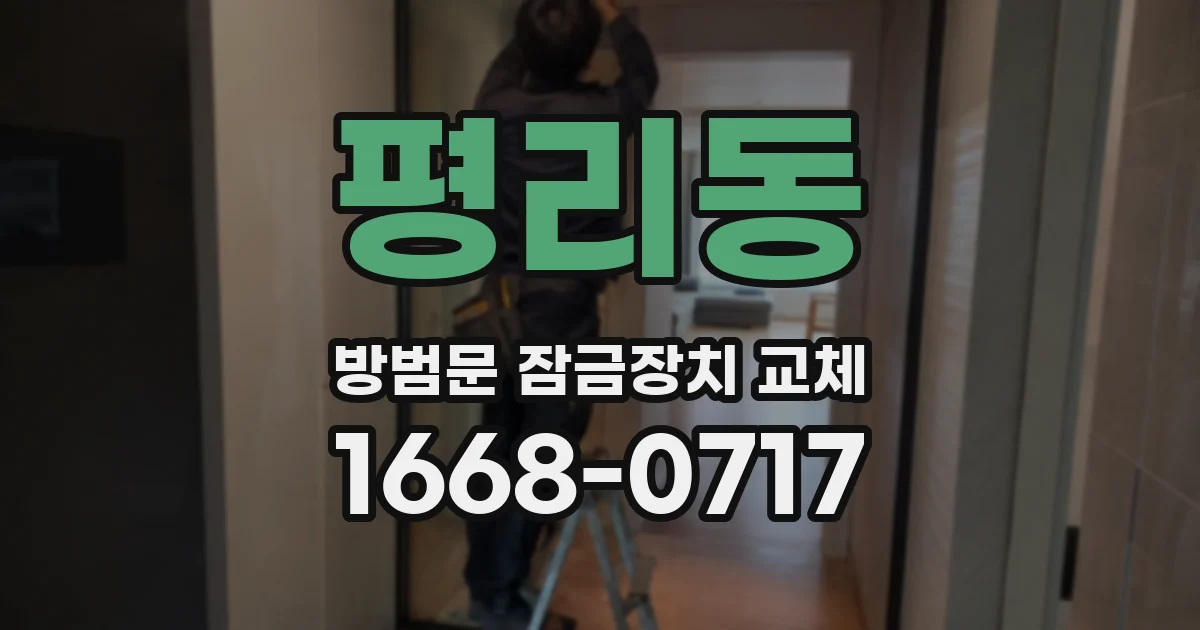 평리동 방범문 잠금장치 교체