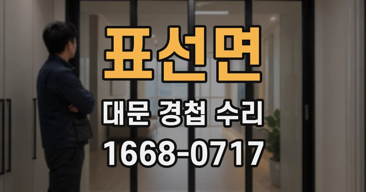 표선면 대문 경첩 수리