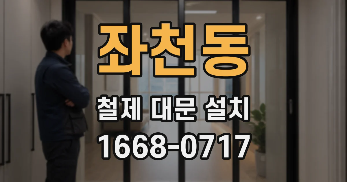 좌천동 철제 대문 설치