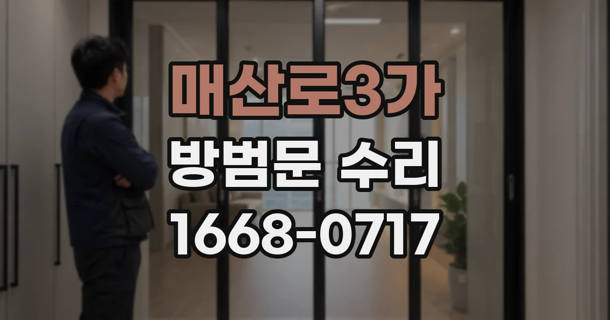 매산로3가 방범문 수리