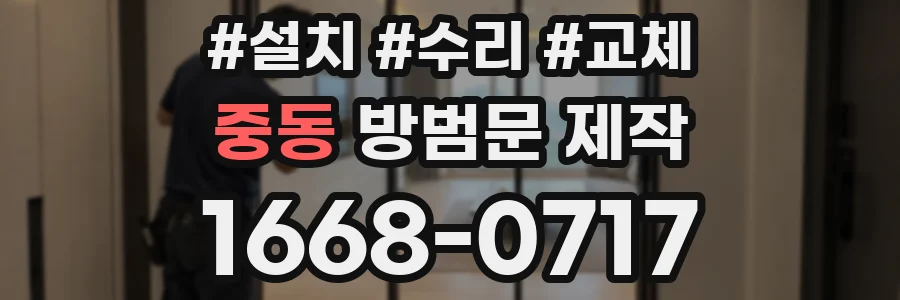 중동 방범문 제작