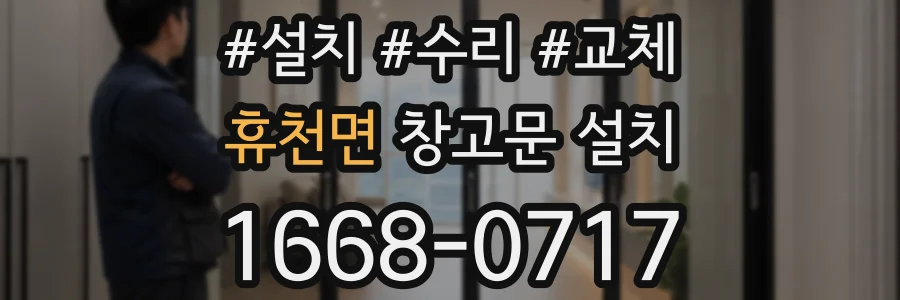휴천면 창고문 설치