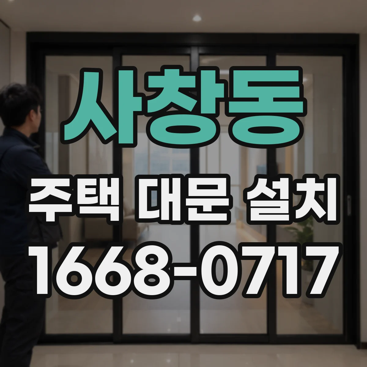 사창동 주택 대문 설치