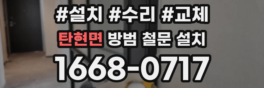 탄현면 방범 철문 설치