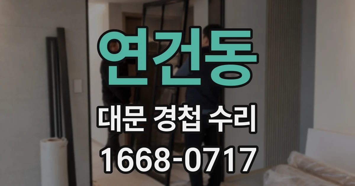 연건동 대문 경첩 수리