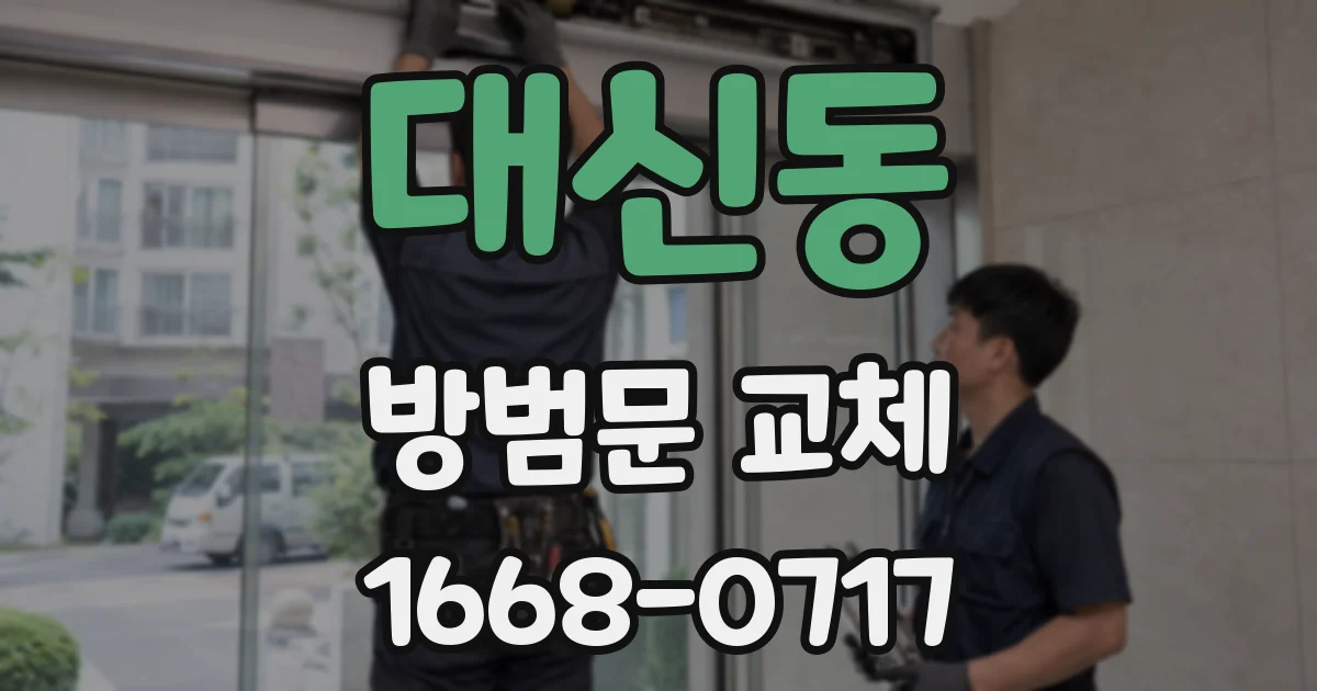 대신동 방범문 교체