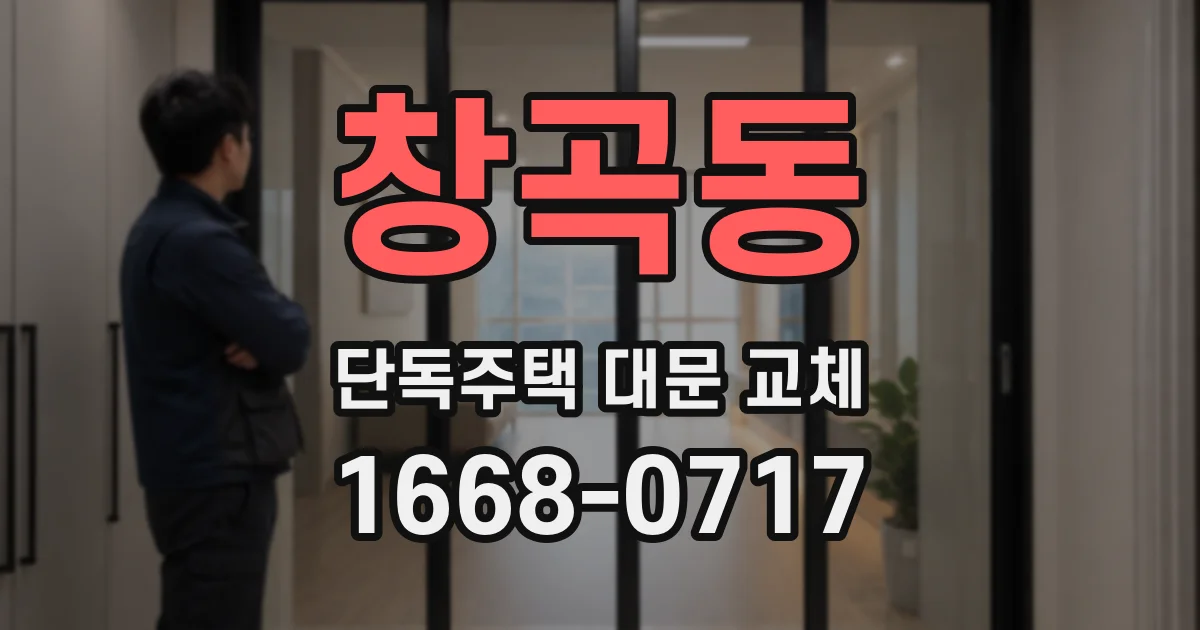 창곡동 단독주택 대문 교체