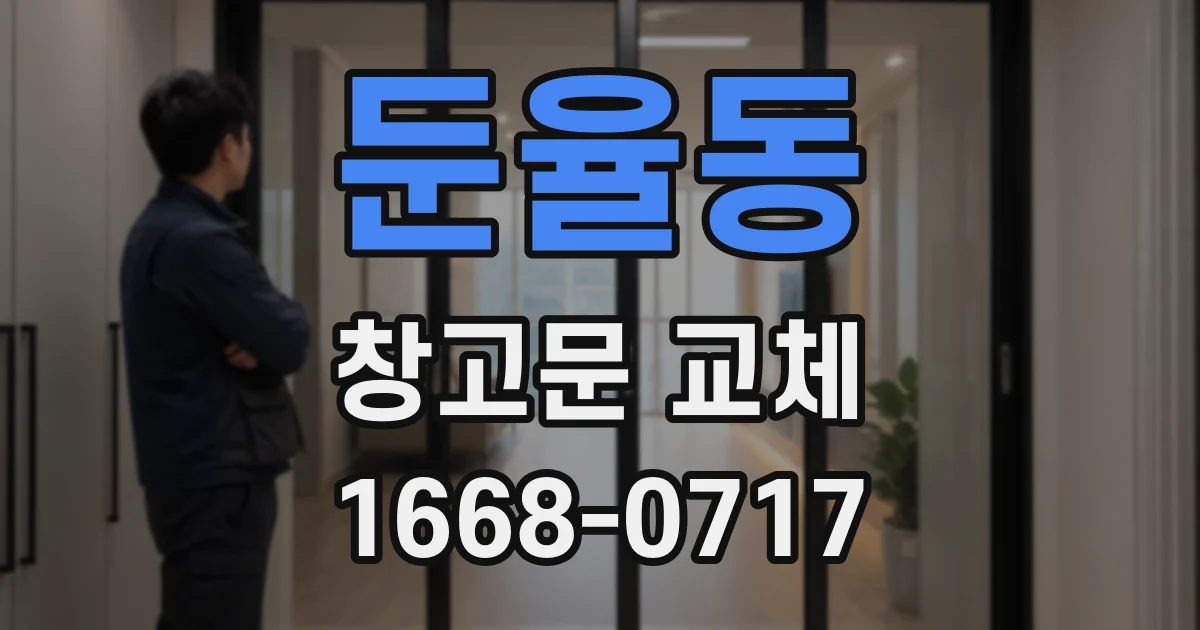 둔율동 창고문 교체
