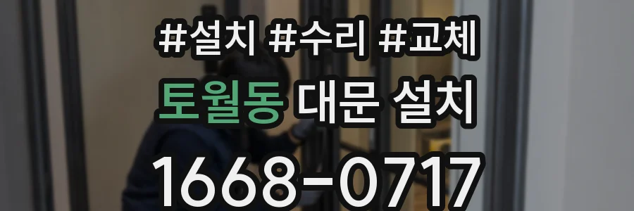 토월동 대문 설치