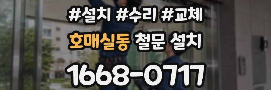 호매실동 철문 설치