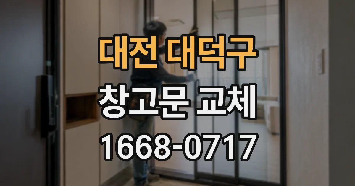 대전 대덕구 창고문 교체
