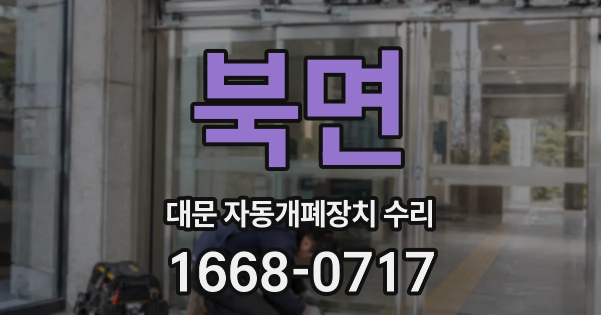 북면 대문 자동개폐장치 수리
