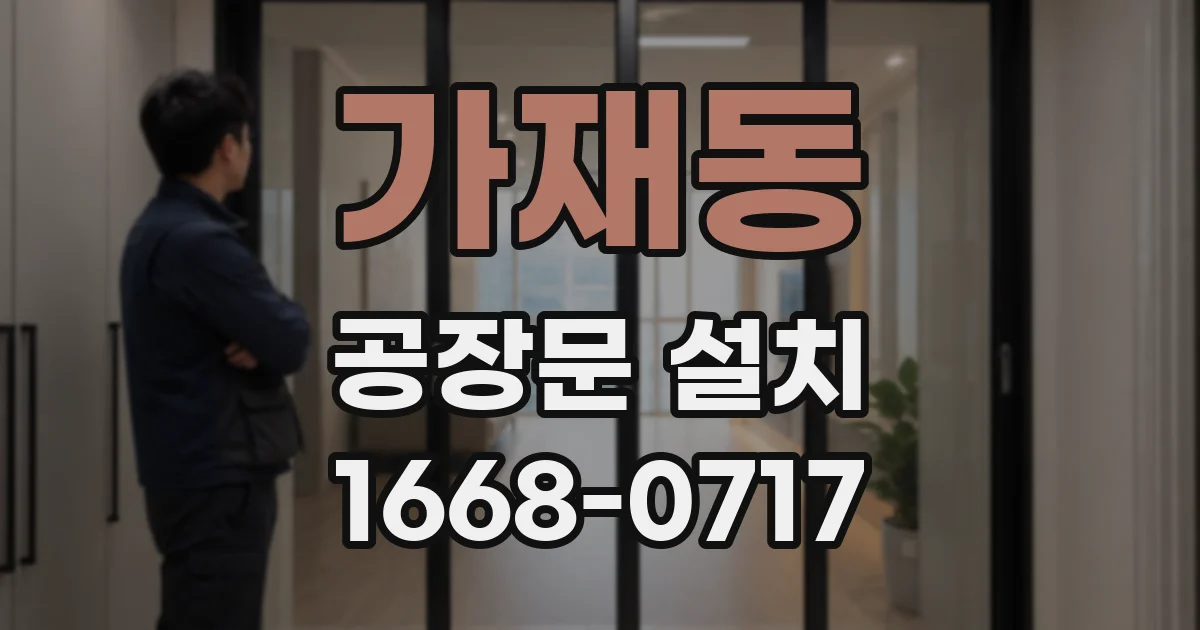 가재동 공장문 설치