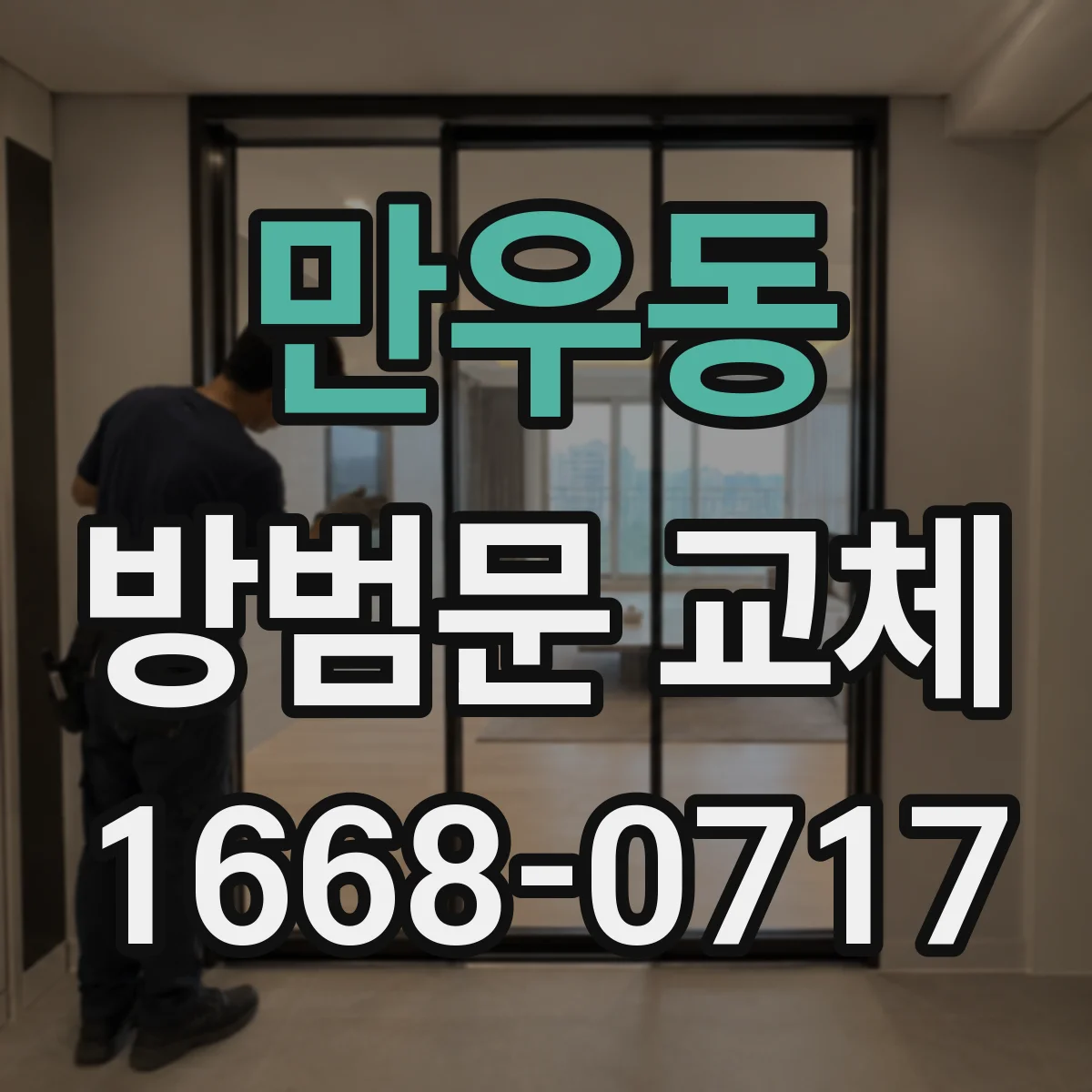 만우동 방범문 교체